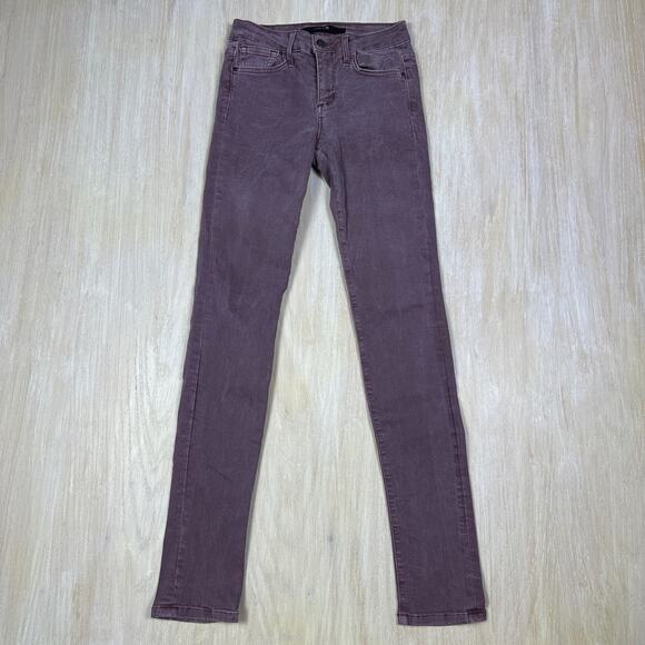 Joe’s Jeans Purple Mauve The Skinny Low Rise Stretch Casual Everyday Jeans 24 - Picture 1 of 16